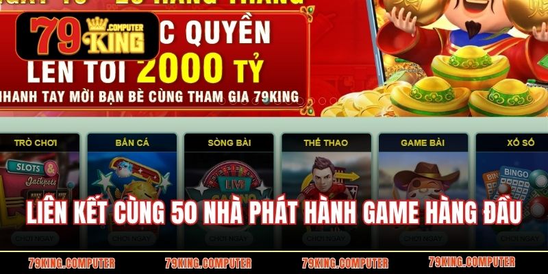 Liên kết cùng 50 nhà phát hành game hàng đầu